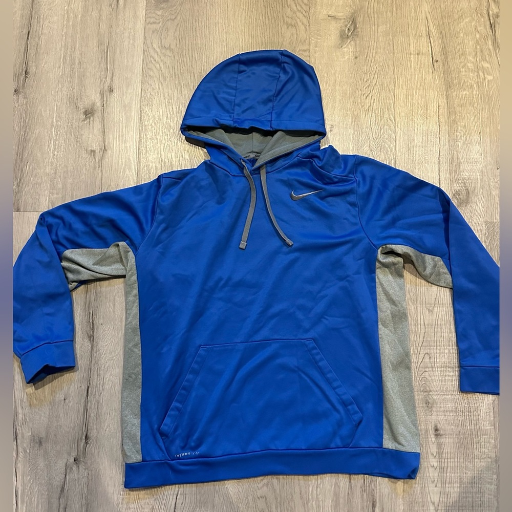 Blue NIKE dri-fit hoodie